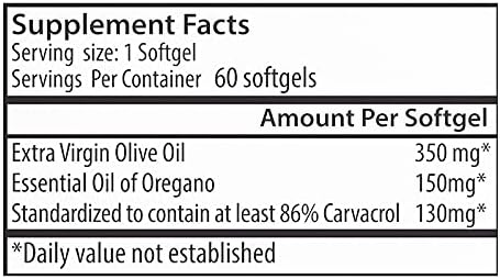 Suplemento 130 mg de Carvacrol - 150 mg de aceite de orégano