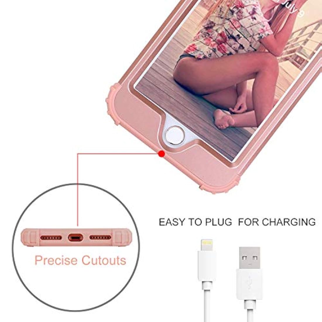 BENTOBEN funda para iPhone 7 Plus a prueba de golpes