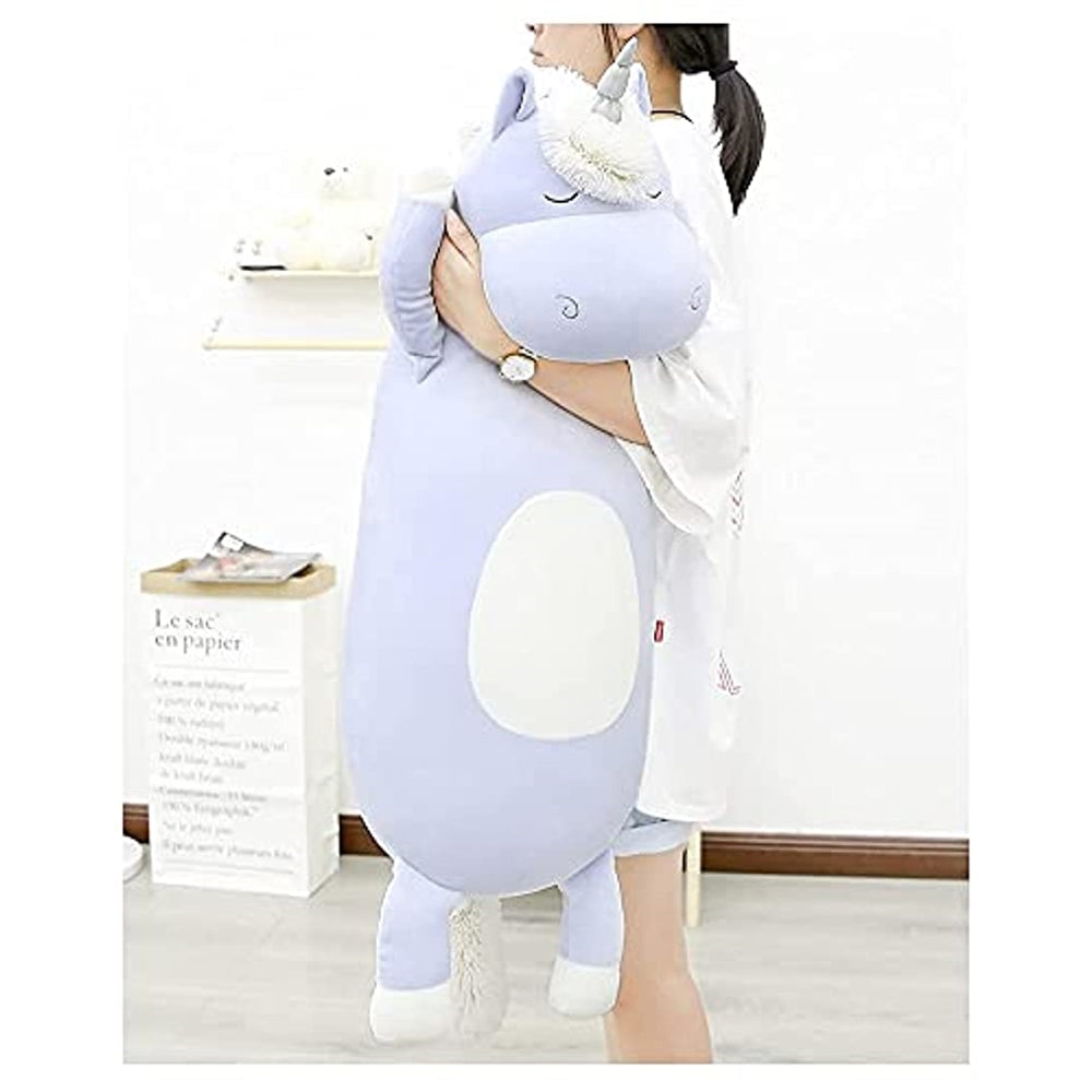 Peluche de Unicornio alargado color azul - 92cm de largo