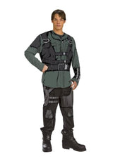 John Connor de adultos disfraz, XL, Negro