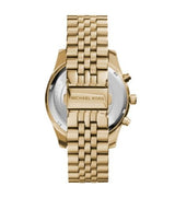 Reloj de acero inoxidable en tono dorado