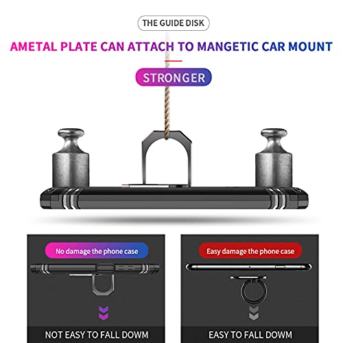 LeYi for Samsung Galaxy A03S Case, Samsung A03S Case with [2 Pack] Tempered Glass Screen Protector, [Military-Grade] Magnetic Ring Kickstand Protective Phone Case for Galaxy A03S (6.5 Inch), Black