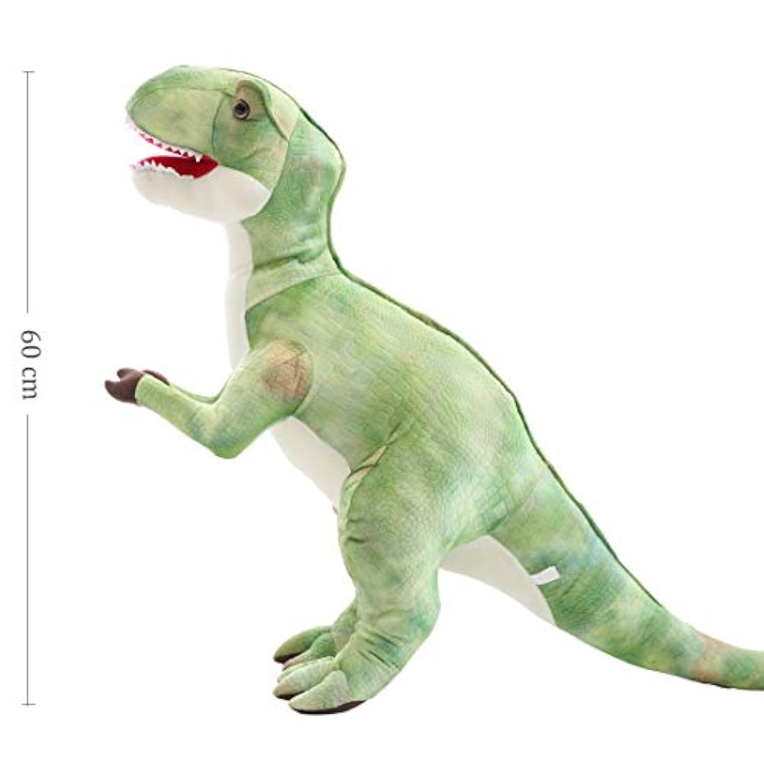 Peluche de T-Rex color verde y blanco de 23.6 in. Leven