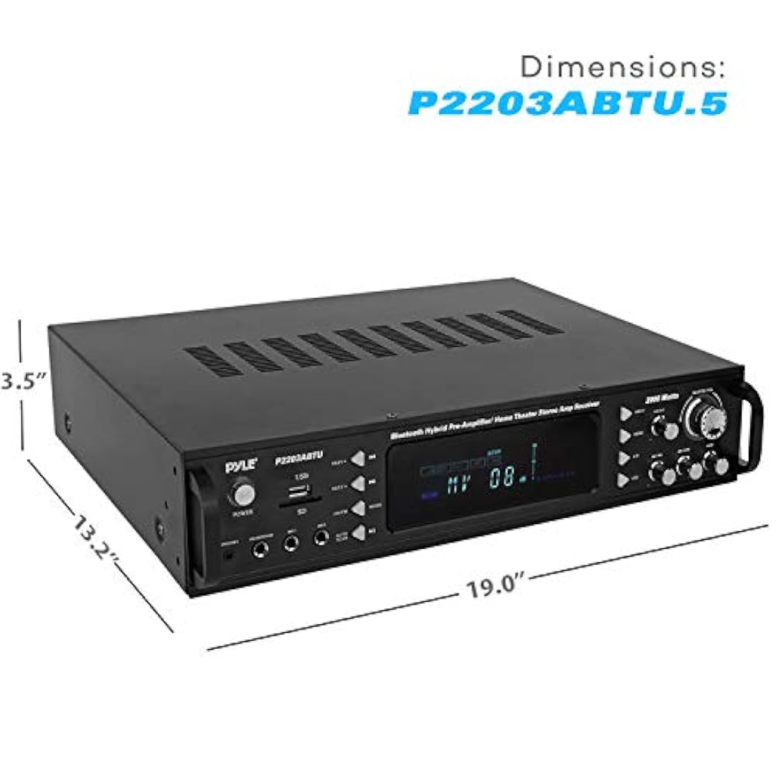 Amplificador de potencia con Bluetooth PYLE-PRO P2203ABTU.5