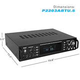 Amplificador de potencia con Bluetooth PYLE-PRO P2203ABTU.5