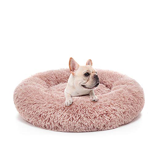 MIXJOY Cama ortopédica para perro, cómoda cama redonda para perro, ultra suave, lavable, para perros y gatos (23 pulgadas, 30 pulgadas, 36 pulgadas)