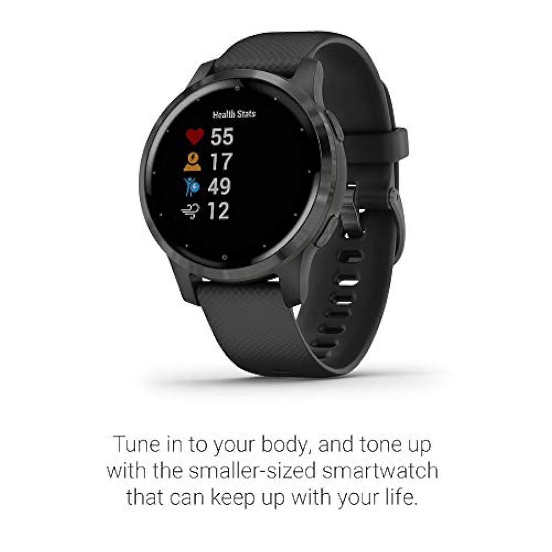 Garmin vivoactive 4, reloj inteligente con GPS, negro.