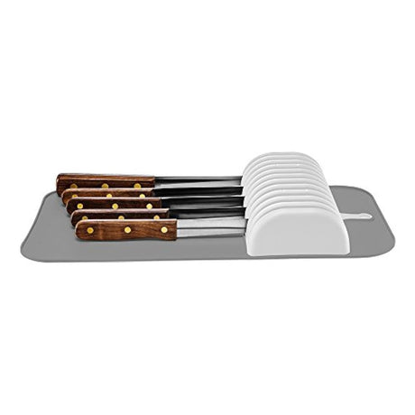 Madesmart Alfombrilla grande para cuchillos en cajón blanco