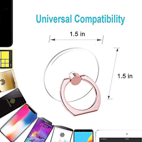 Soporte para anillo de teléfono móvil transparente