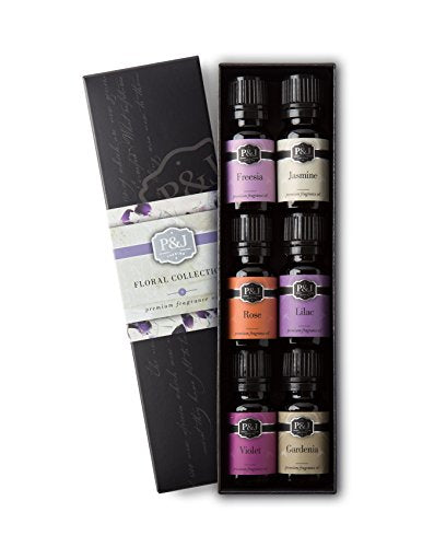 conjunto de  6 aceites florales