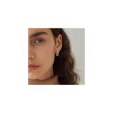 Aretes pequeños para mujer oro  hipoalergénicos