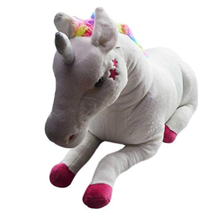 peluche gigante de unicornio de felpa mide 30