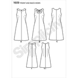 Simplicity - Patrón clásico Vestido, H5 (6 – 8-10 – 12 – 14)