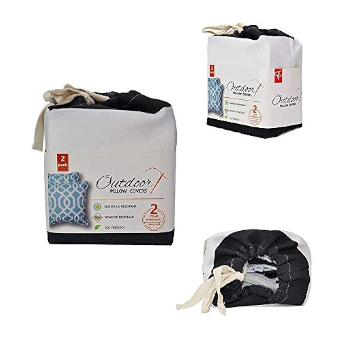PacifiCasual cobertor rayado para almohadón de patio interno