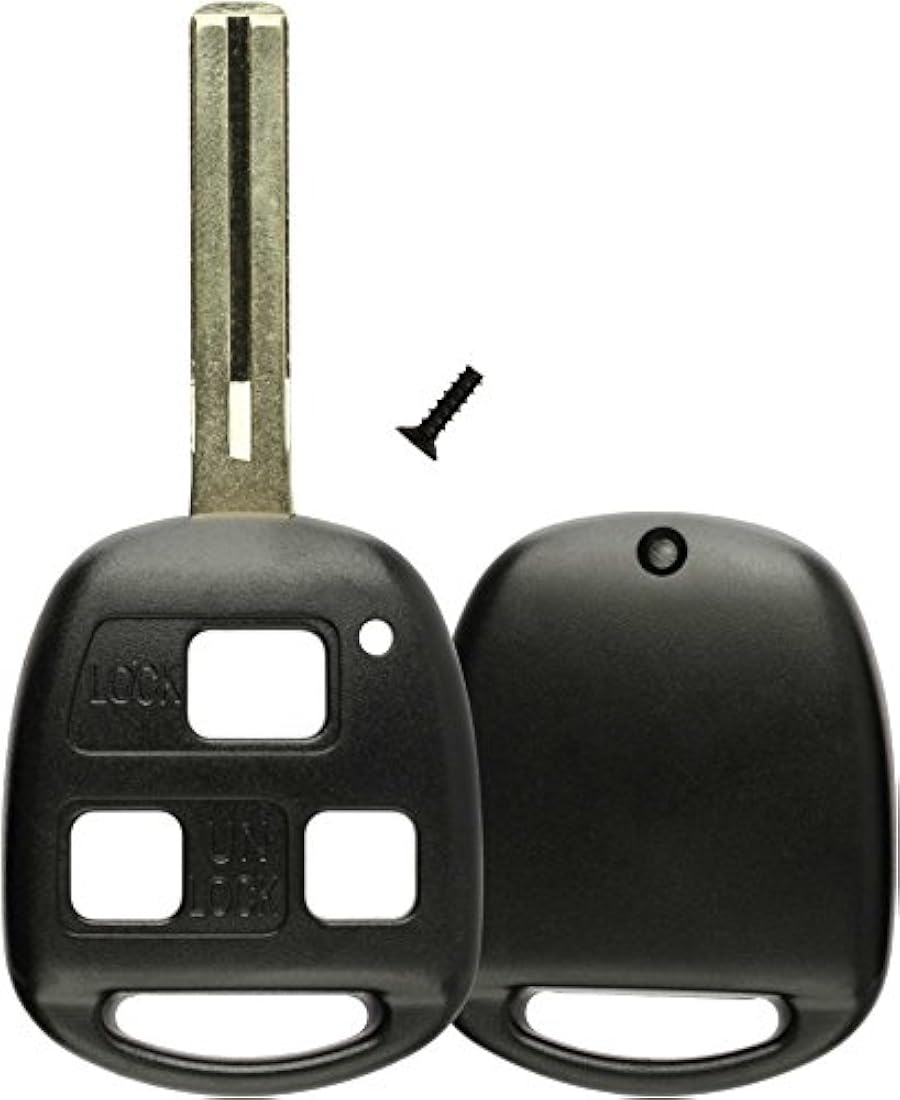 Carcasa para llavero de acceso remoto sin llave  Negro