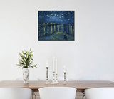 Wieco Art – Pinturas al óleo de Noche estrellada