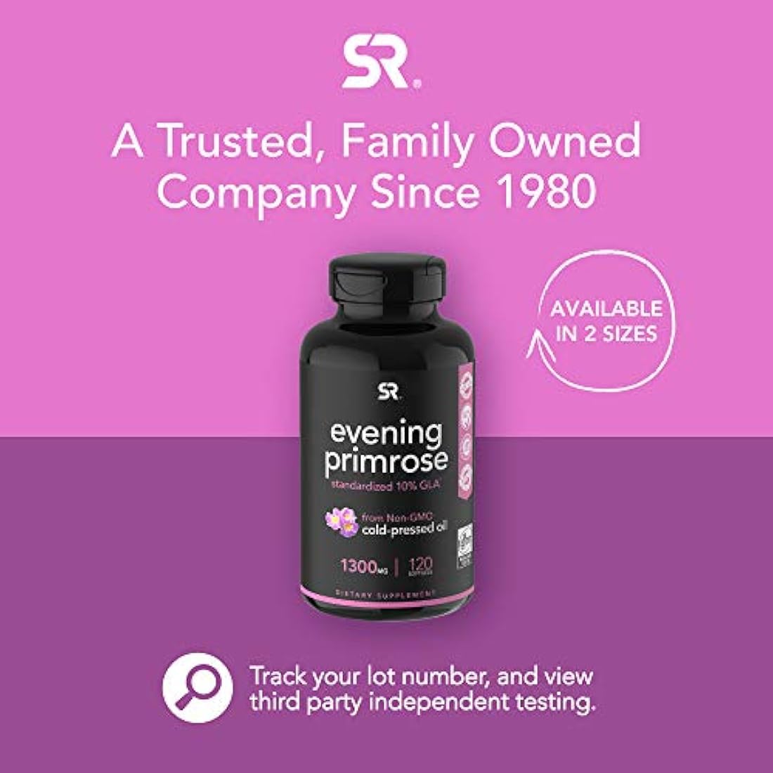 Sports Research - Aceite esencial de onagra 120 cápsulas