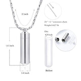 Collar de cremación para cenizas con colgante de urna