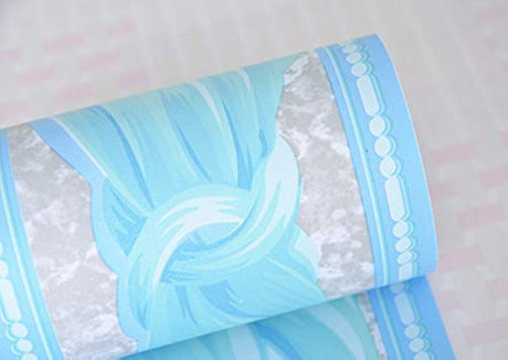 cenefa papel tapiz con borde y pegamento