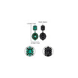 Aretes de araña colgantes con clip para mujer