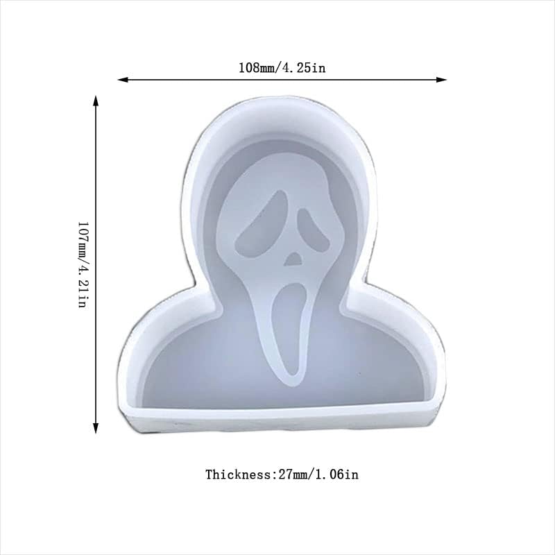 Molde de Silicona para Car Freshie, Aromas y Resina - Ghost Shape