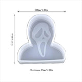Molde de Silicona para Car Freshie, Aromas y Resina - Ghost Shape