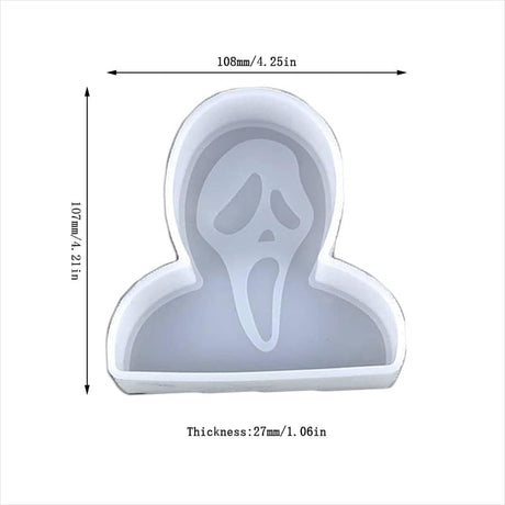 Molde de Silicona para Car Freshie, Aromas y Resina - Ghost Shape