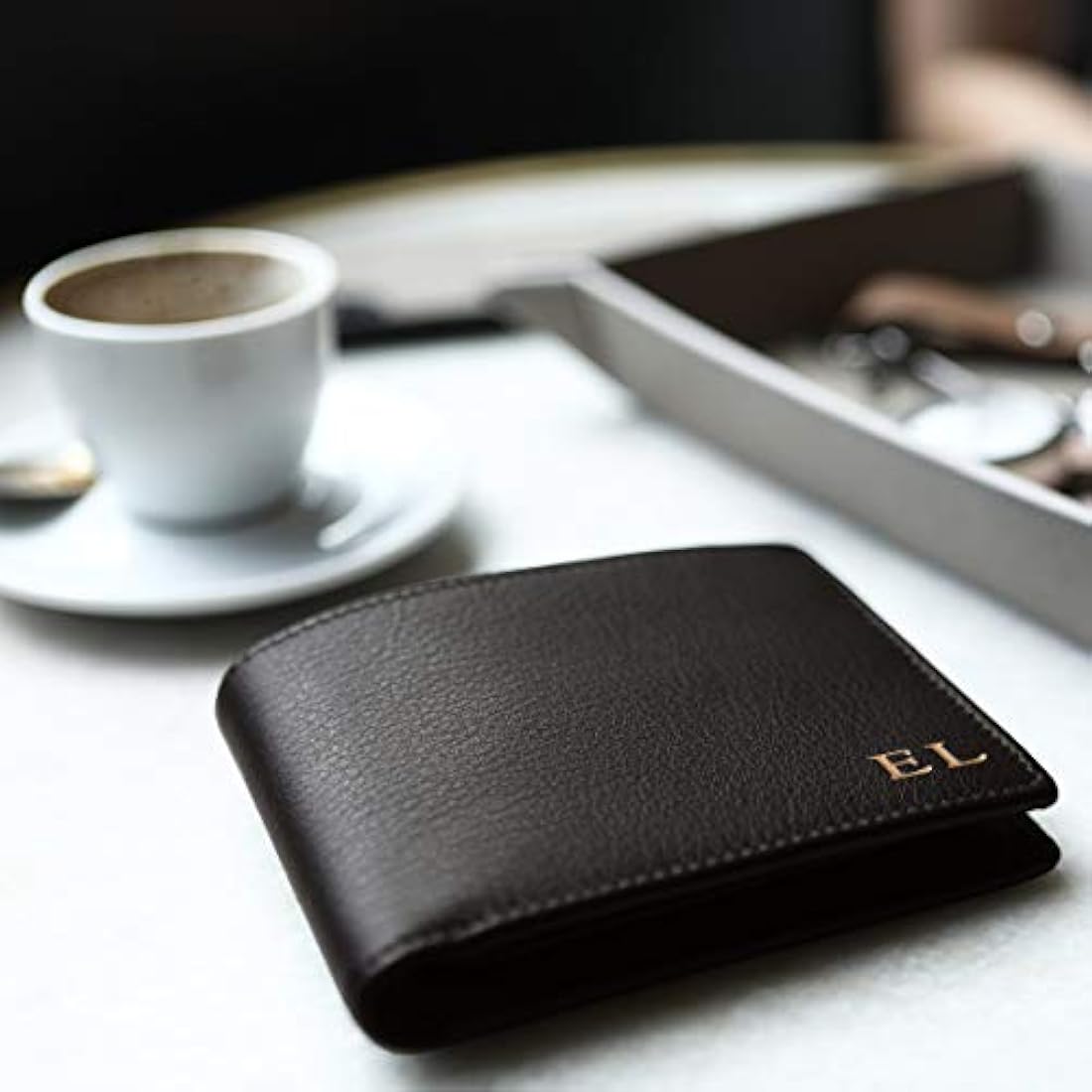 Cartera de piel para hombre