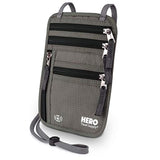 Portadocumentos de viaje estilo cartera con bloqueo RFID