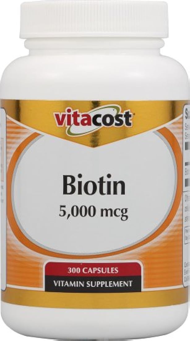 vitacost Biotin – -5000 mcg – 300 Cápsulas