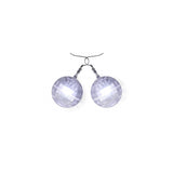Aretes de bola de discoteca con proyección de luz para mujer