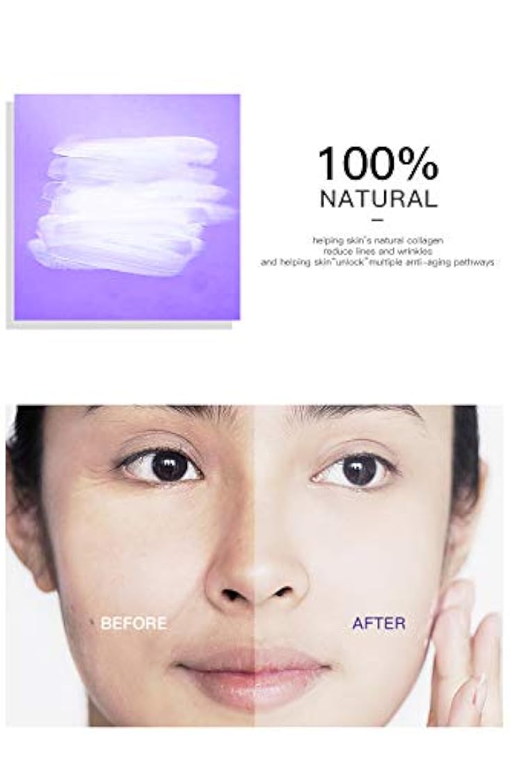 Crema de retinol premium UMRAN, crema hidratante antienvejecimiento 2,5% para el cuidado facial y ocular, esencia antiarrugas con ácido hialurónico, crema de día y noche, vitamina E y té verde, 1.7 fl oz, 1.7 fl.Oz