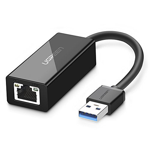 Adaptador de red USB 3.0 a color negro