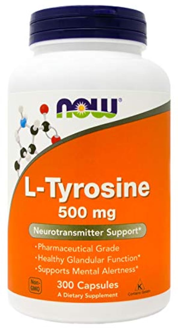 L Tirosina 500 mg de 300 Cápsulas