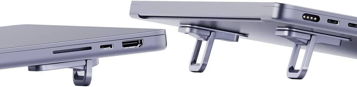 Soporte para laptop de altura ajustable elevador invisible