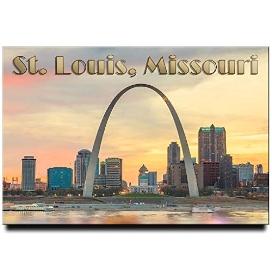 Imán para nevera Gateway Arch St. Louis Missouri