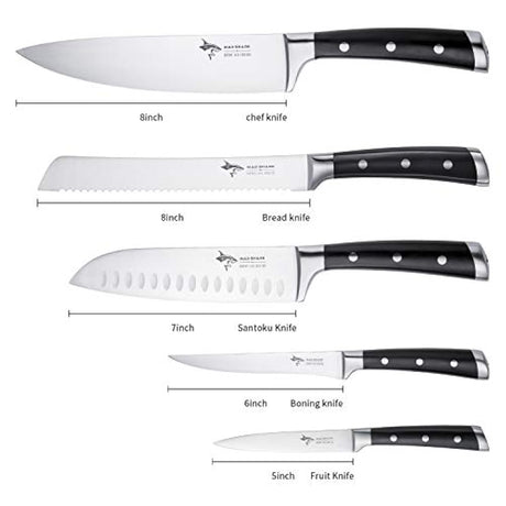 MAD SHARK cuchillo de cocina con cuchilla afilada de acero