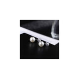 Aretes de perlas de agua dulce hipoalergénicos para mujeres