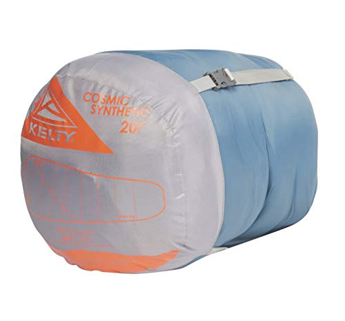 Kelty Cosmic - Saco de dormir sintético de 20 grados, correas de compresión, saco de cosas incluido
