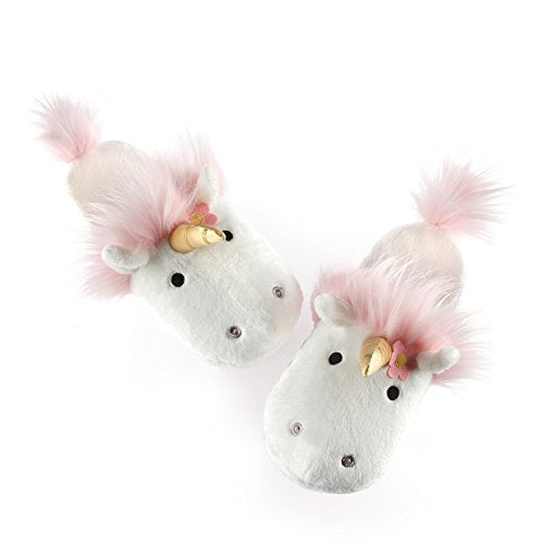 Zapatillas de felpa unicornio