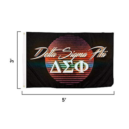 Bandera de Delta Sigma Phi 80's Letra de fraternidad