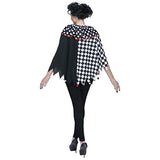 Disfraces - Poncho de payaso para mujer