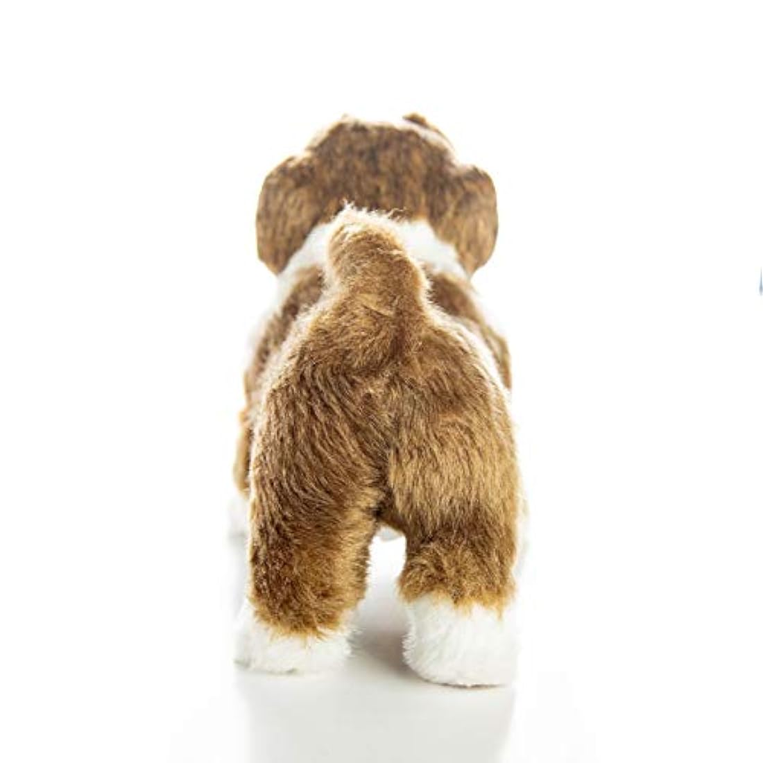 peluche de bulldog, con cuerda