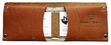 Billetera plegable de piel para hombre