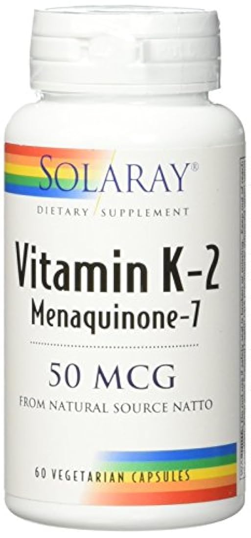 Solaray K-2 Mk-7 50 mcg VCapsules, 60 unidades