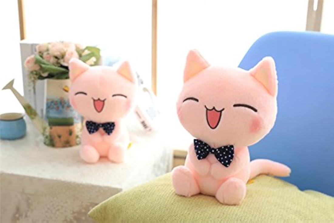 Muñeco de peluche, gato de 11 pulgadas, color rosa