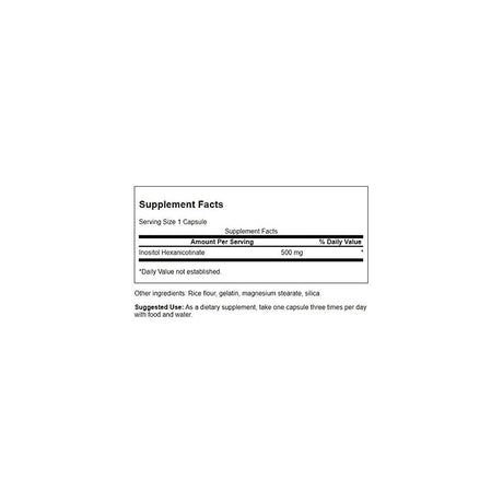 Swanson Niacin 500 Milligrams 120 - Cápsulas
