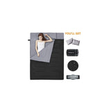 Saco de Dormir Doble Ligero Impermeable con 2 Almohadas
