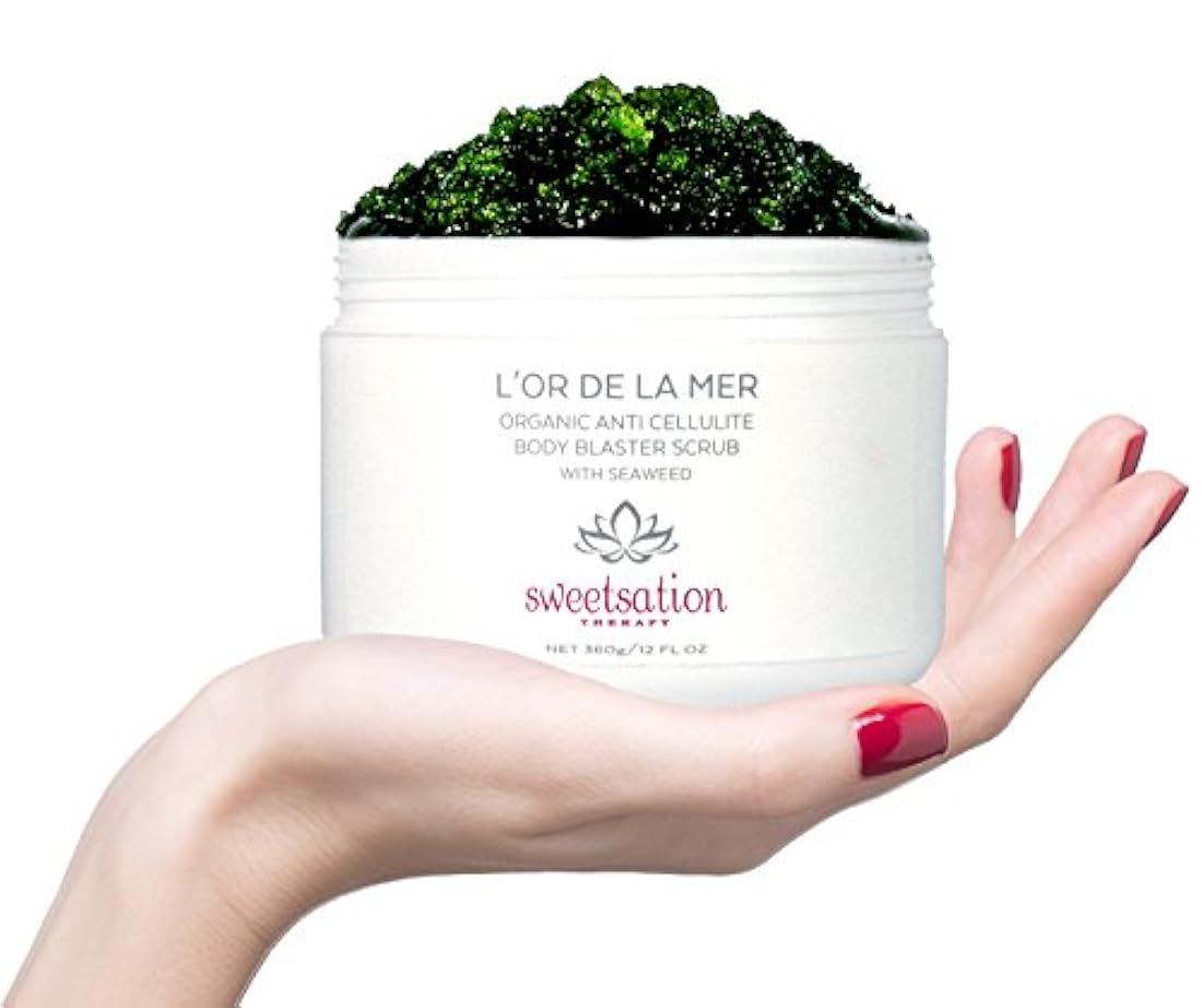 Exfoliante corporal anticelulítico orgánico, con sal marina
