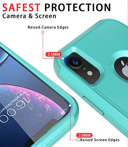 Diverbox for iPhone Xr Case [Shockproof] [Dropproof] [Dust-Proof],Heavy Duty Protection Phone Case Cover for Apple iPhone XR (Teal)